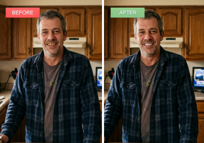 usa men teeth whitening result