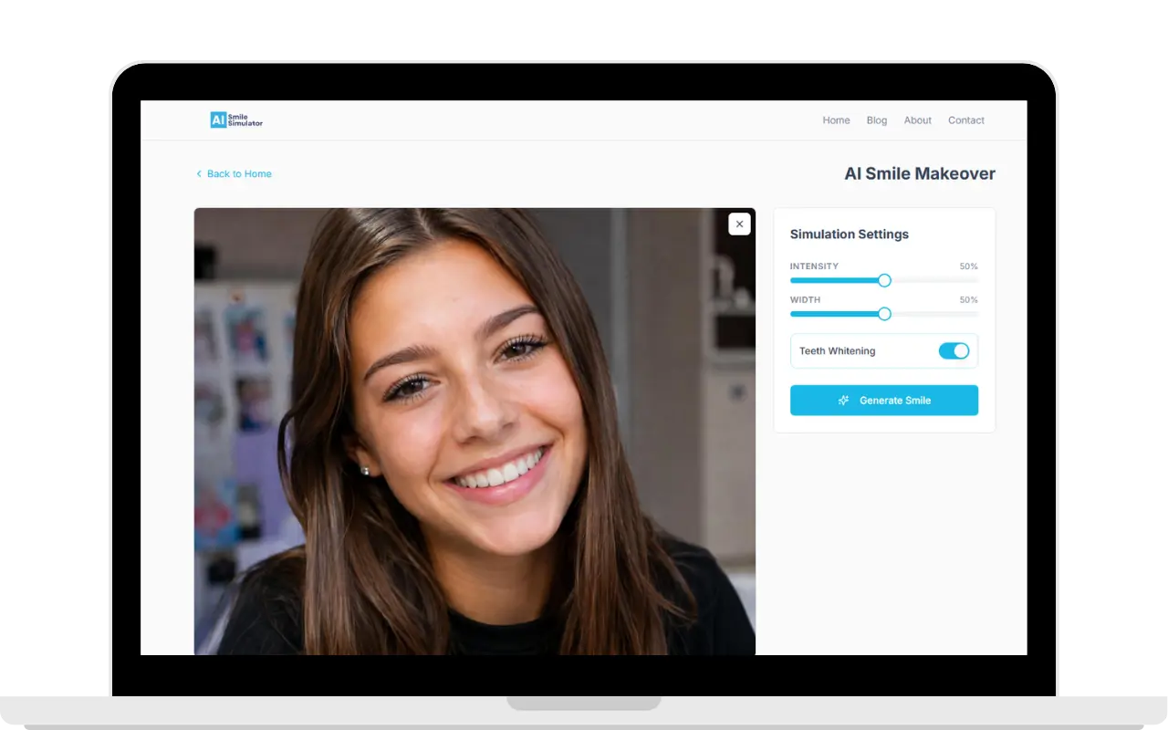 smile makeover simulation